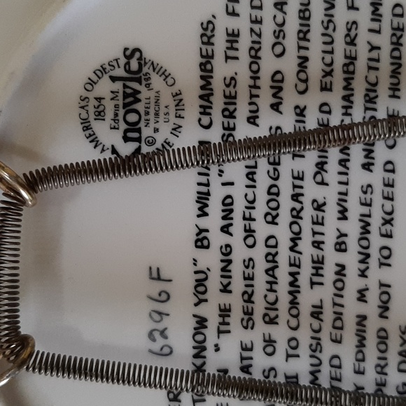 4 numbered plates from Edwin M. Knowles, The King And I - Picture 6 of 6